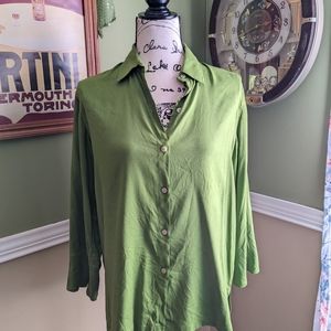 Jones of New York signature silk tunic blouse.